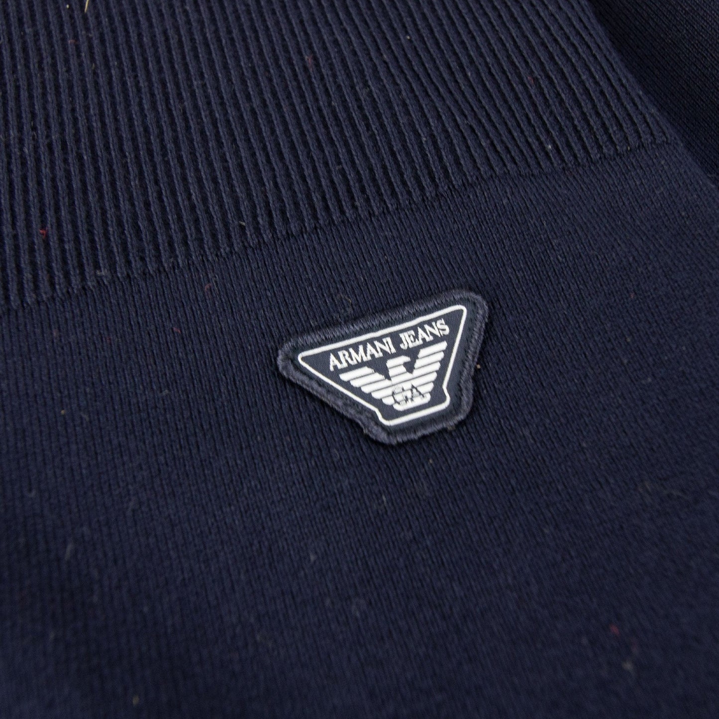 Armani Jeans Eagle Patch Logo Sweatshirt Navy Blue