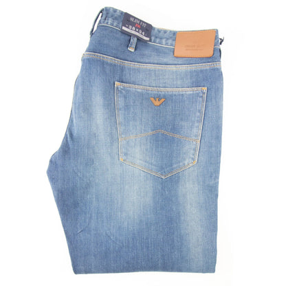 Armani Jeans J06 Slim Fit 5 Pocket Jeans Denim Indaco