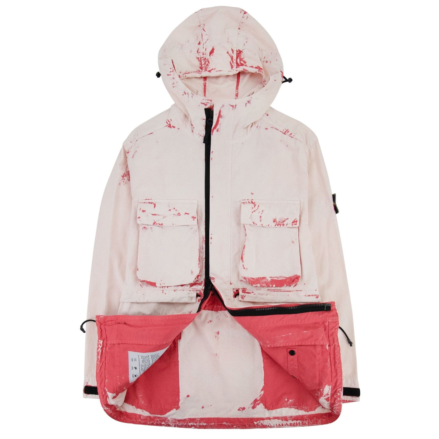 Stone Island Hand Corrosion On Raso Jacket Pink