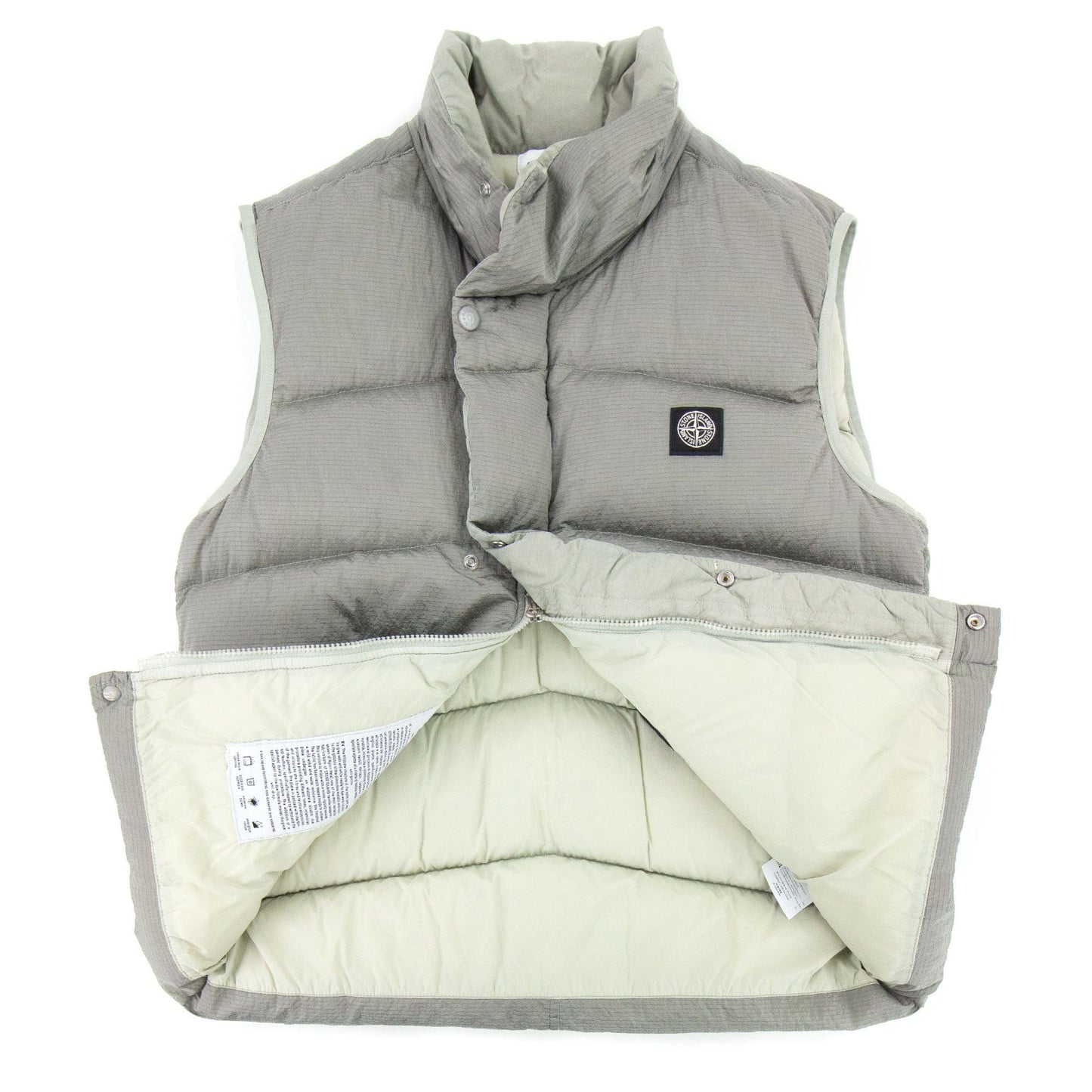Stone Island Nylon Metal Ripstop Down Vest Grey