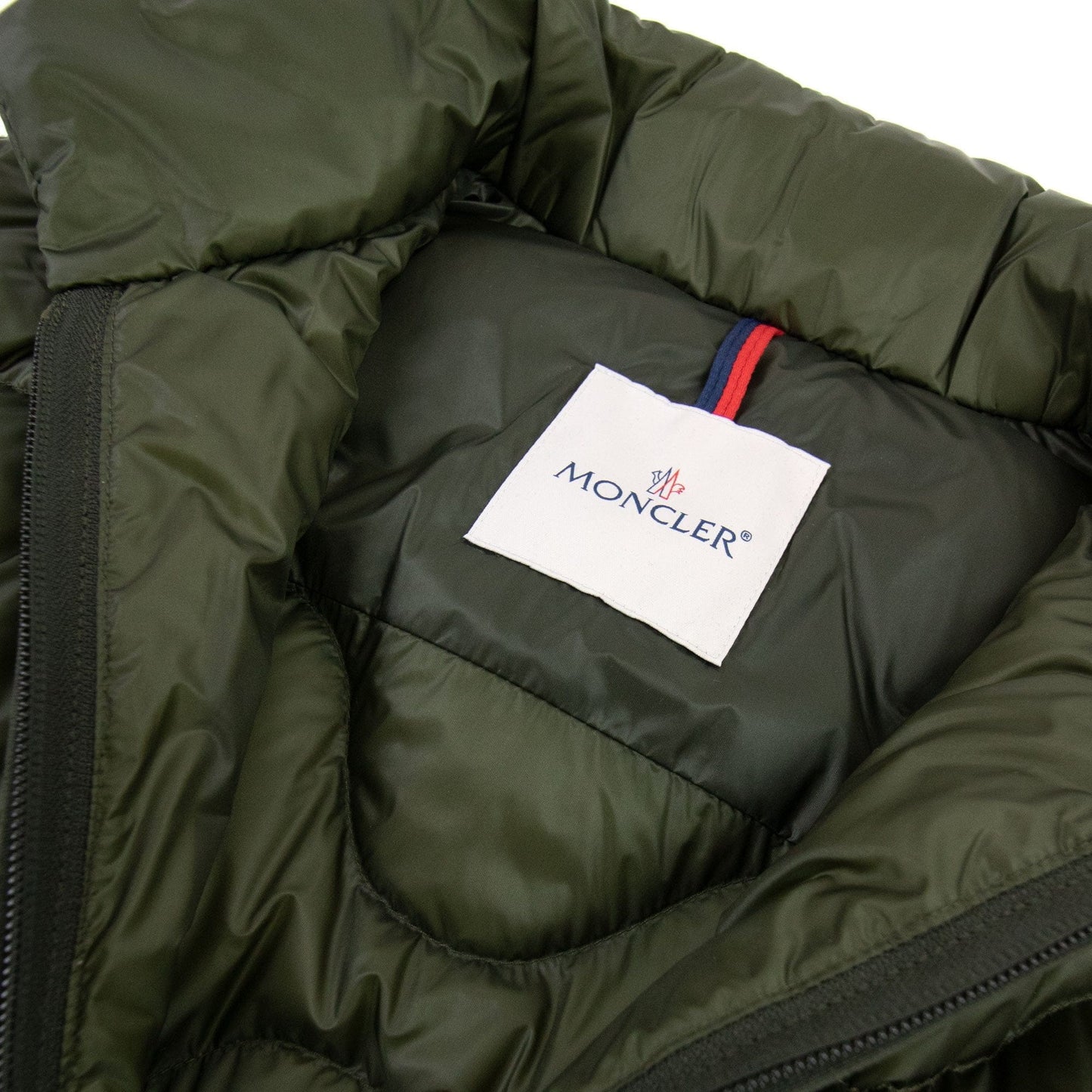 Moncler Saire Quilted Hooded Jacket Khaki