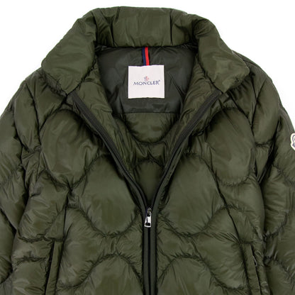 Moncler Saire Quilted Hooded Jacket Khaki