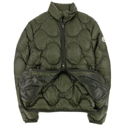 Moncler Saire Quilted Hooded Jacket Khaki