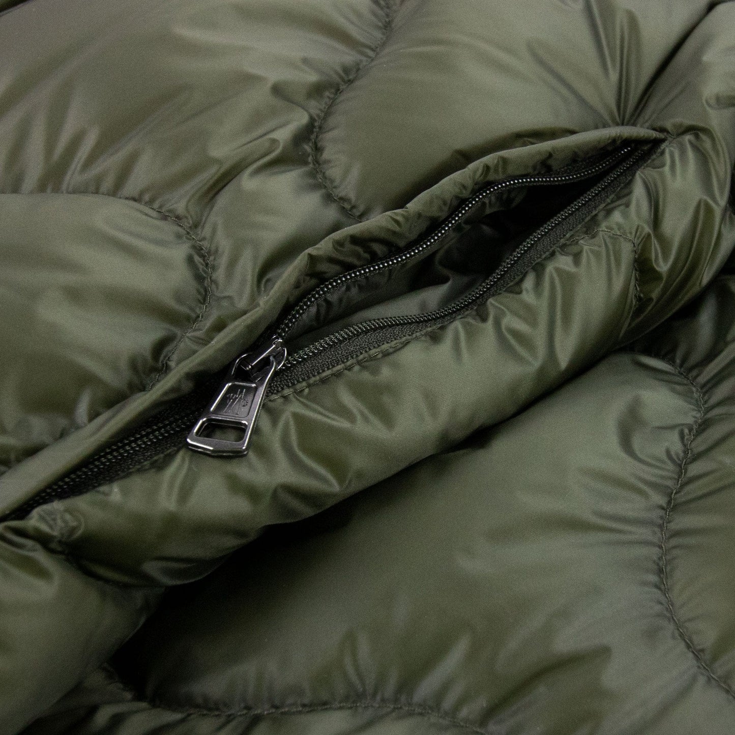 Moncler Saire Quilted Hooded Jacket Khaki
