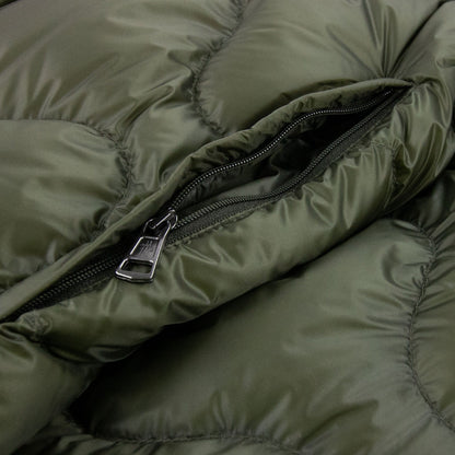 Moncler Saire Quilted Hooded Jacket Khaki