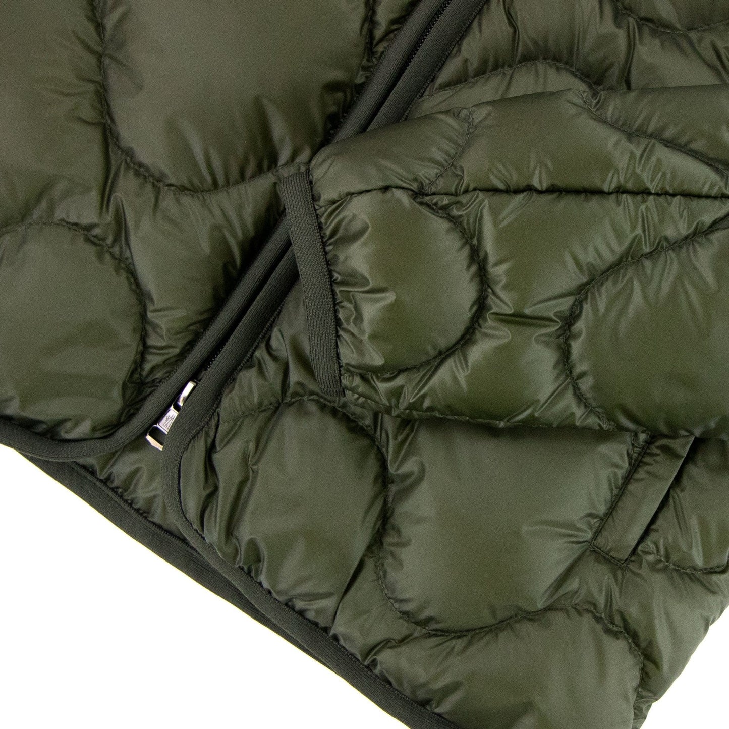 Moncler Saire Quilted Hooded Jacket Khaki