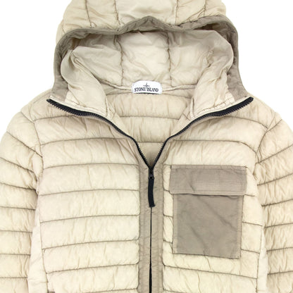 Stone Island Micro Yarn Down Padded Jacket Beige V0090