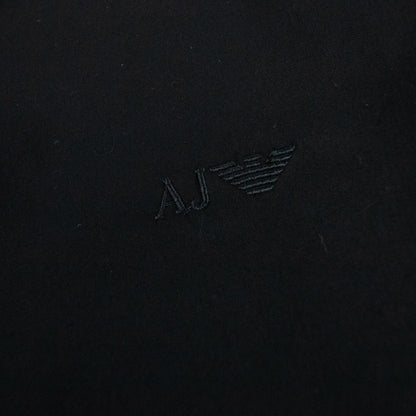 Armani Jeans Aj Embroidered Logo L/s Shirt Black