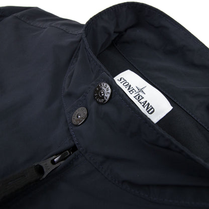 Stone Island Micro Reps Biker Jacket Navy