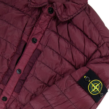 Stone Island Garment Dyed Micro Yarn Jacket Red V0012