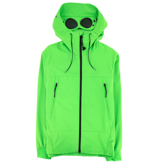 CP Company Soft Shell Goggle Jacket Lime Green