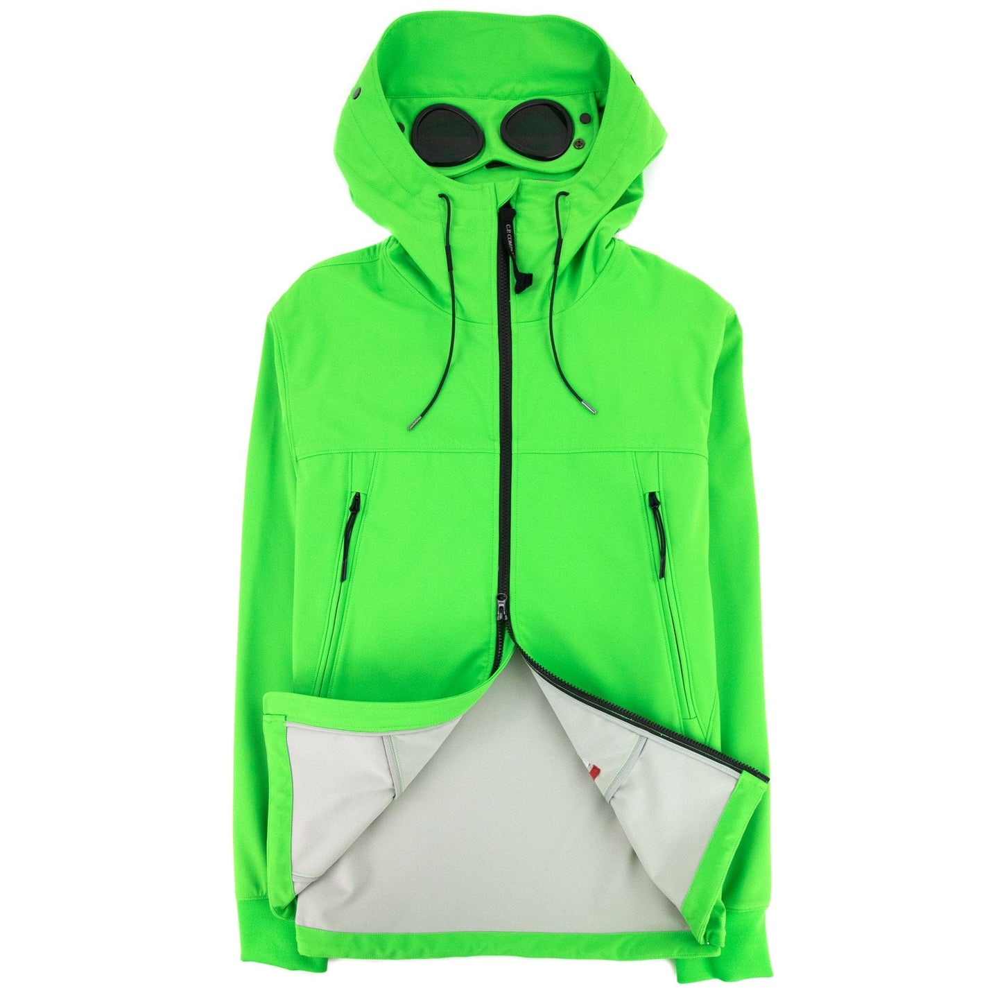 CP Company Soft Shell Goggle Jacket Lime Green