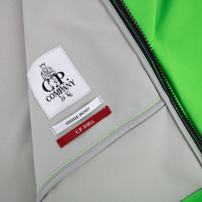 CP Company Soft Shell Goggle Jacket Lime Green