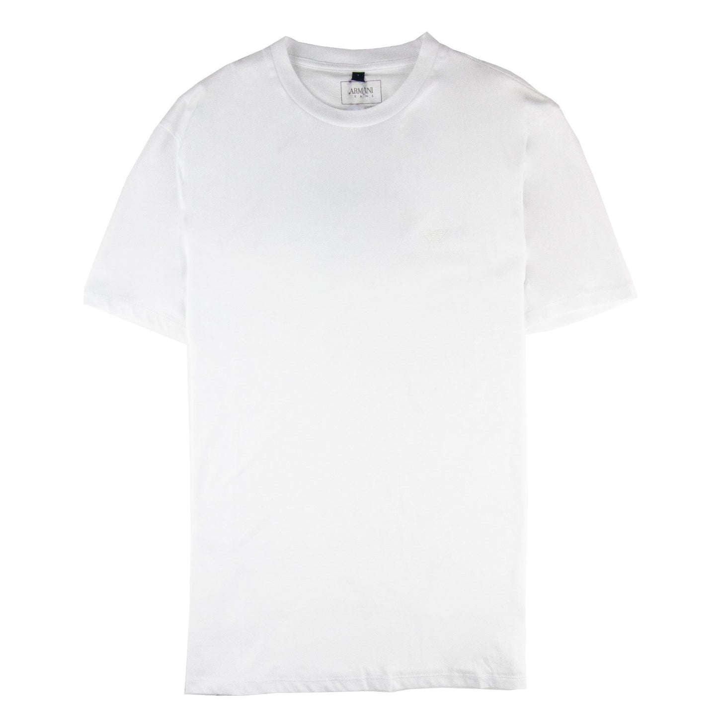 Armani Jeans Rubber Eagle Logo T Shirt White