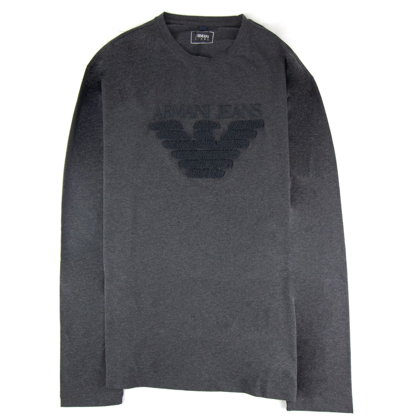 Armani Jeans Eagle Logo L/s T Shirt Grigio Grey