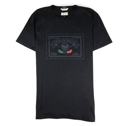 Armani Jeans Extra Slim Crewneck T Shirt Black