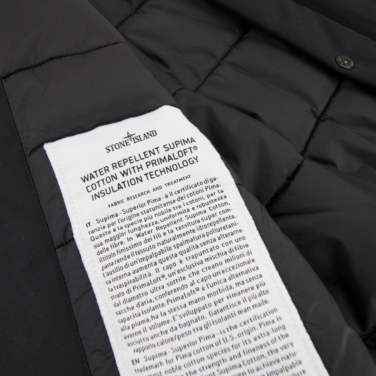 Stone Island Water Repellent Supima Parka Black