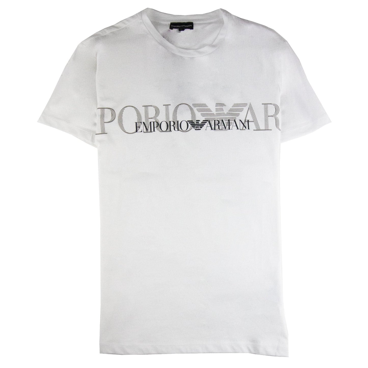 Emporio Armani Logo Print S/s T Shirt White