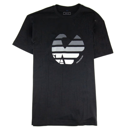 Armani Jeans Eagle Logo Printed T Shirt Black
