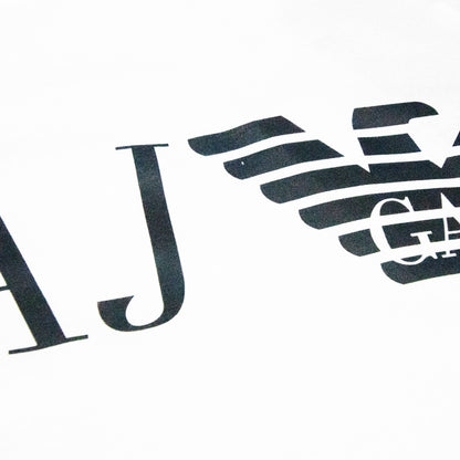 Armani Jeans Aj Eagle Logo L/s T Shirt Bianco Ottico