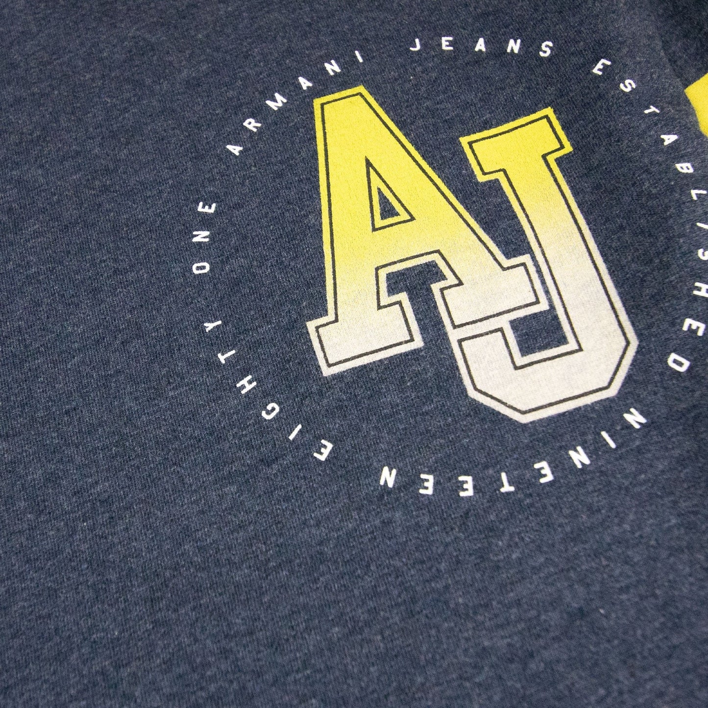 Armani Jeans Aj Logo S/s T Shirt Navy Blue