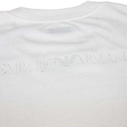 Emporio Armani Embroidered Back Logo L/s T Shirt White