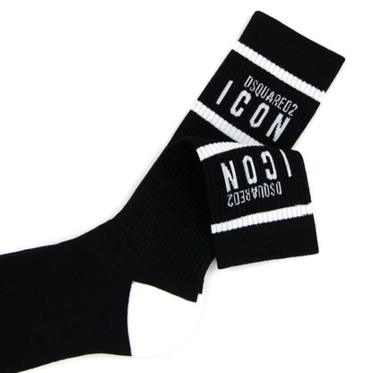 Dsquared2 Swim Shorts & Underw Dsquared Icon Mid Socks Black