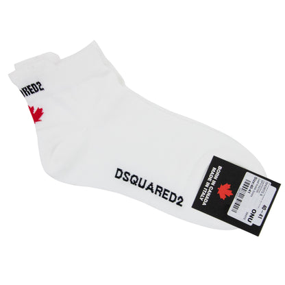 Dsquared2 Swim Shorts & Underw Leaf Ankle Socks White