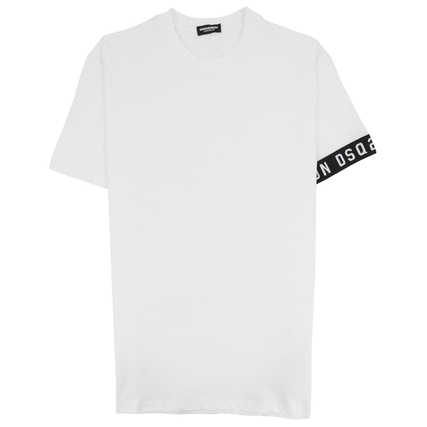 Dsquared2 Swim Shorts & Underwear Dsq2 Icon Arm Band T-shirt White/black