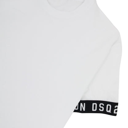 Dsquared2 Swim Shorts & Underwear Dsq2 Icon Arm Band T-shirt White/black