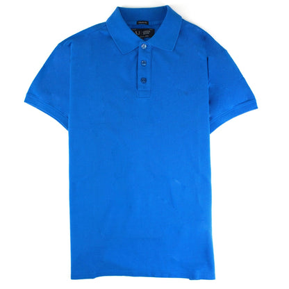 Armani Jeans Aj Eagle Chest Logo S/s Polo Blue