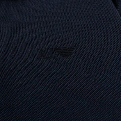 Armani Jeans Aj Embroidered Logo S/s Polo Blue