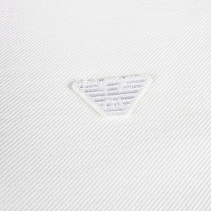 Emporio Armani Embossed Eagle Logo S/s Polo White