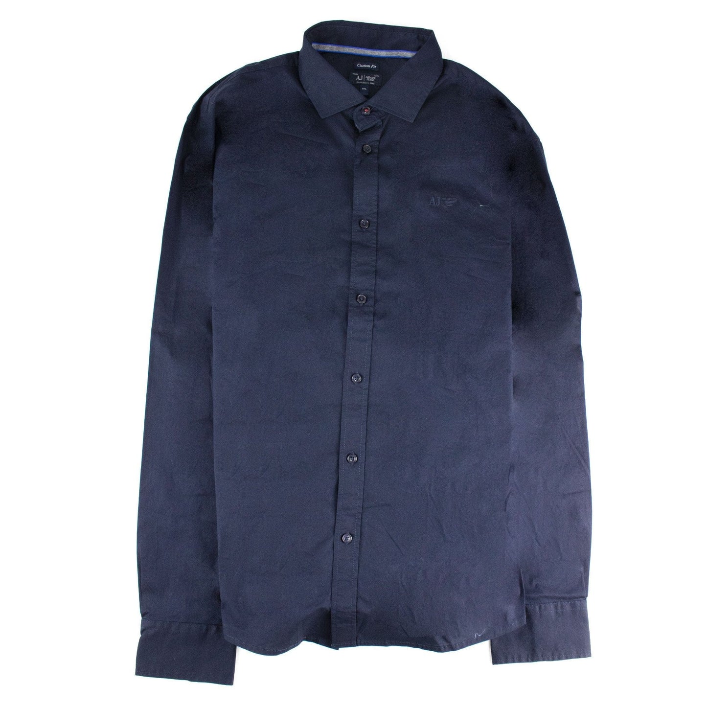 Armani Jeans Aj Logo L/s Shirt Navy