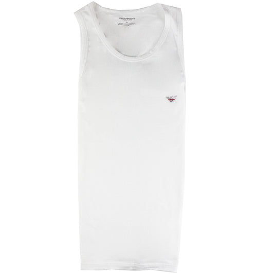 Emporio Armani Ga Back Logo Tank Top White