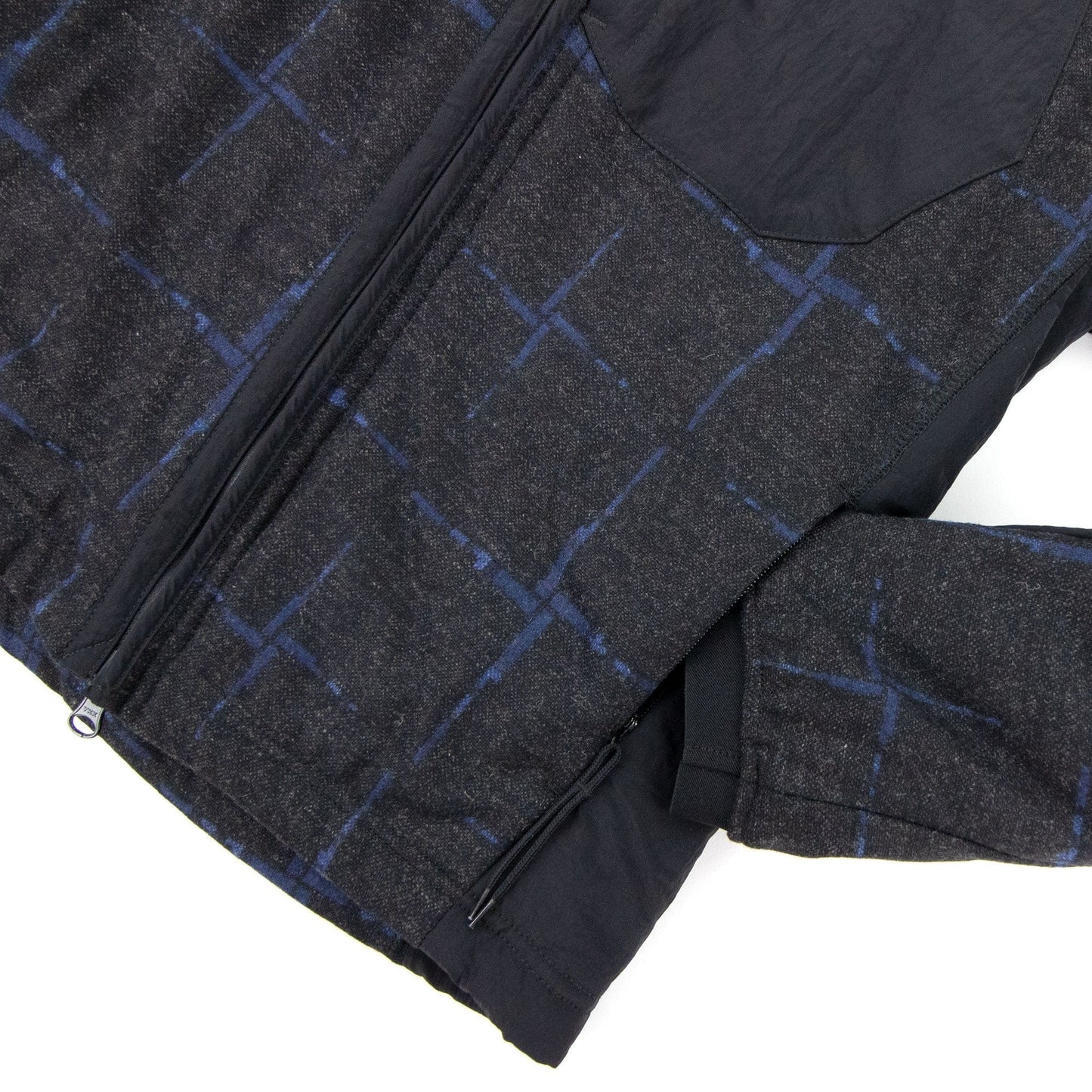 Stone Island House Check Wool & Nylon Jacket Dark Grey V0065