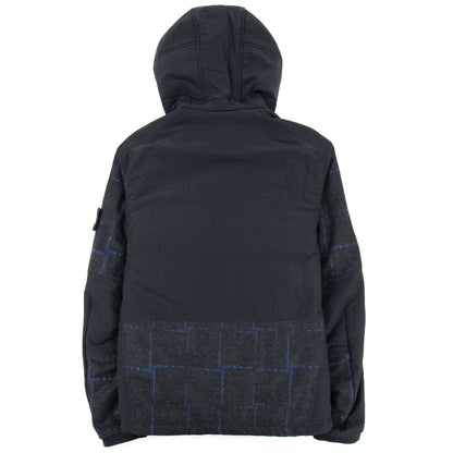 Stone Island House Check Wool & Nylon Jacket Dark Grey V0065