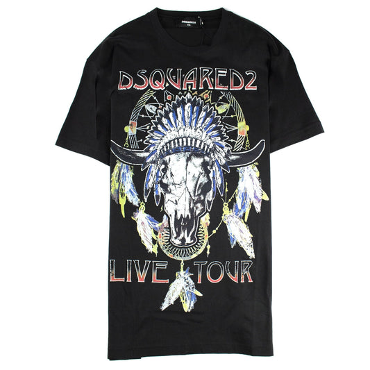 Dsquared2 Live Tour Printed T Shirt Black