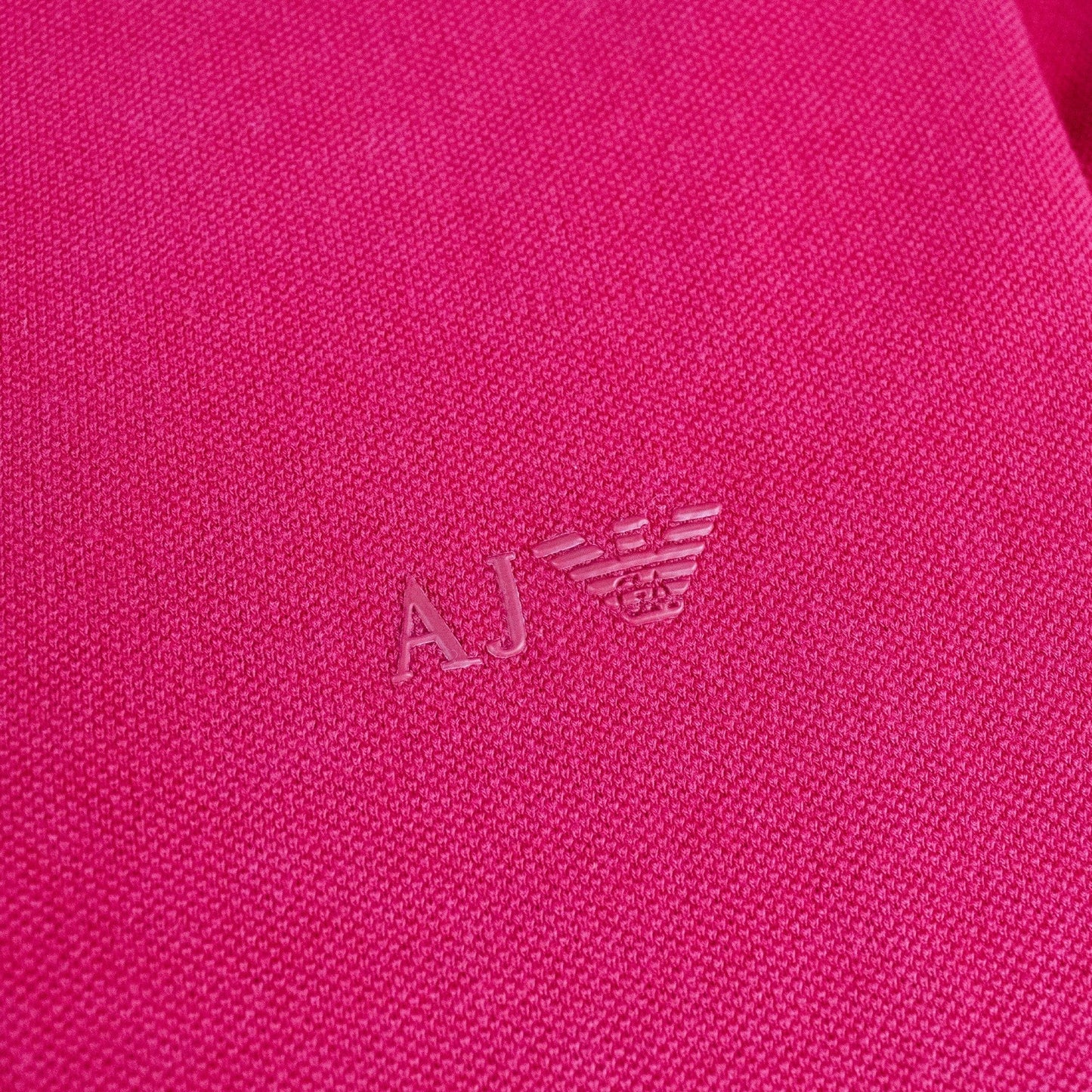 Armani Jeans Aj Eagle Chest Logo S/s Polo Red
