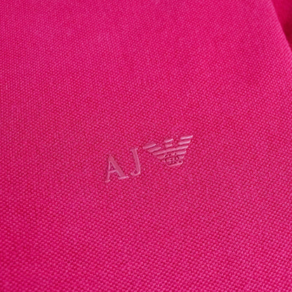 Armani Jeans Aj Eagle Chest Logo S/s Polo Red