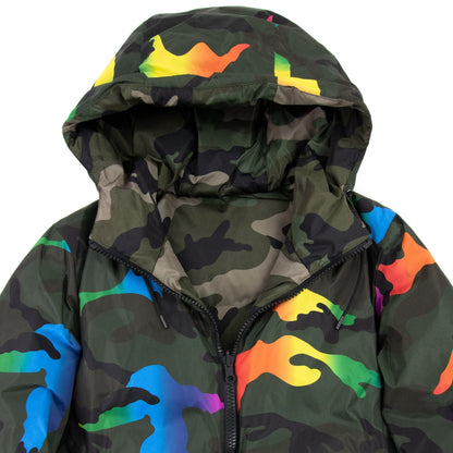 Valentino Reversible Rainbow Camo Down Jacket Camo 3am