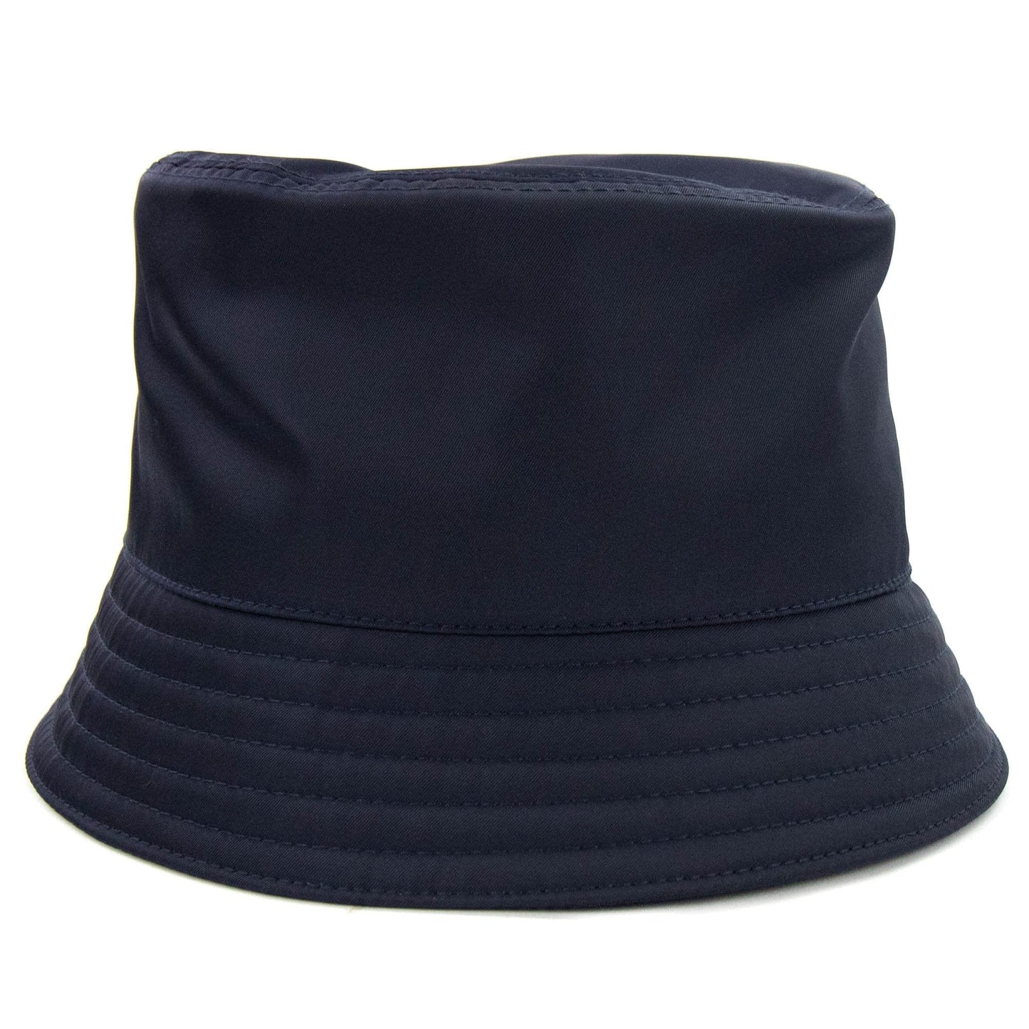 Prada Nylon Logo Bucket Hat Blue