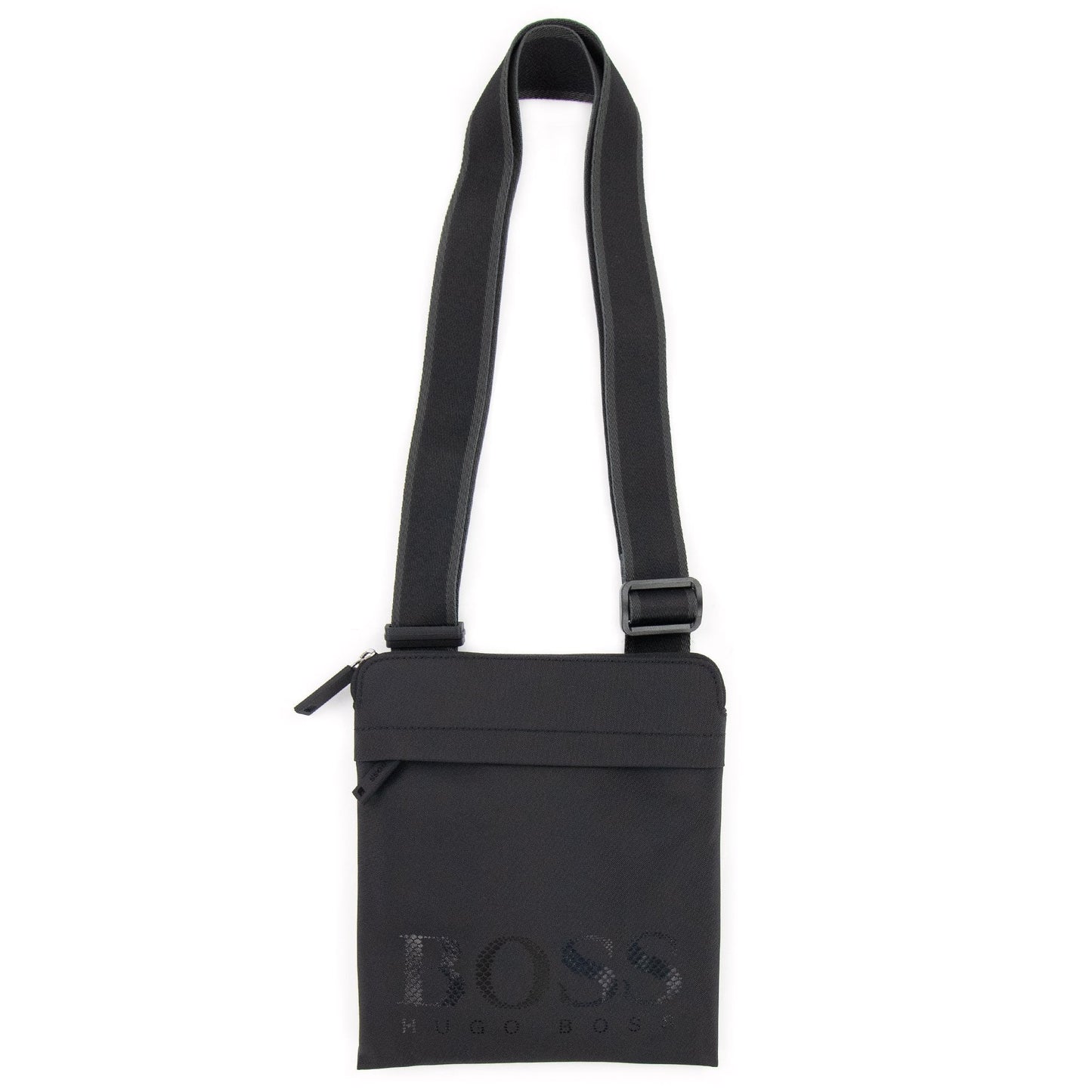 Hugo Boss Tonal Logo Structured Envelope Bag Black 001