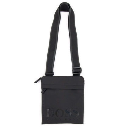 Hugo Boss Tonal Logo Structured Envelope Bag Black 001