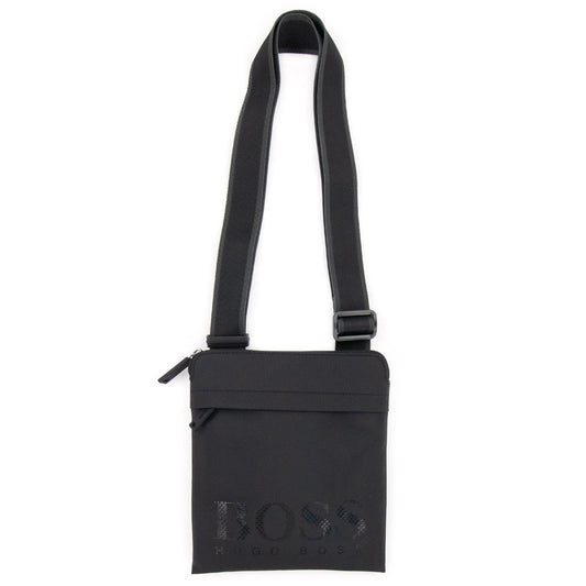 Hugo Boss Tonal Logo Structured Envelope Bag Black 001