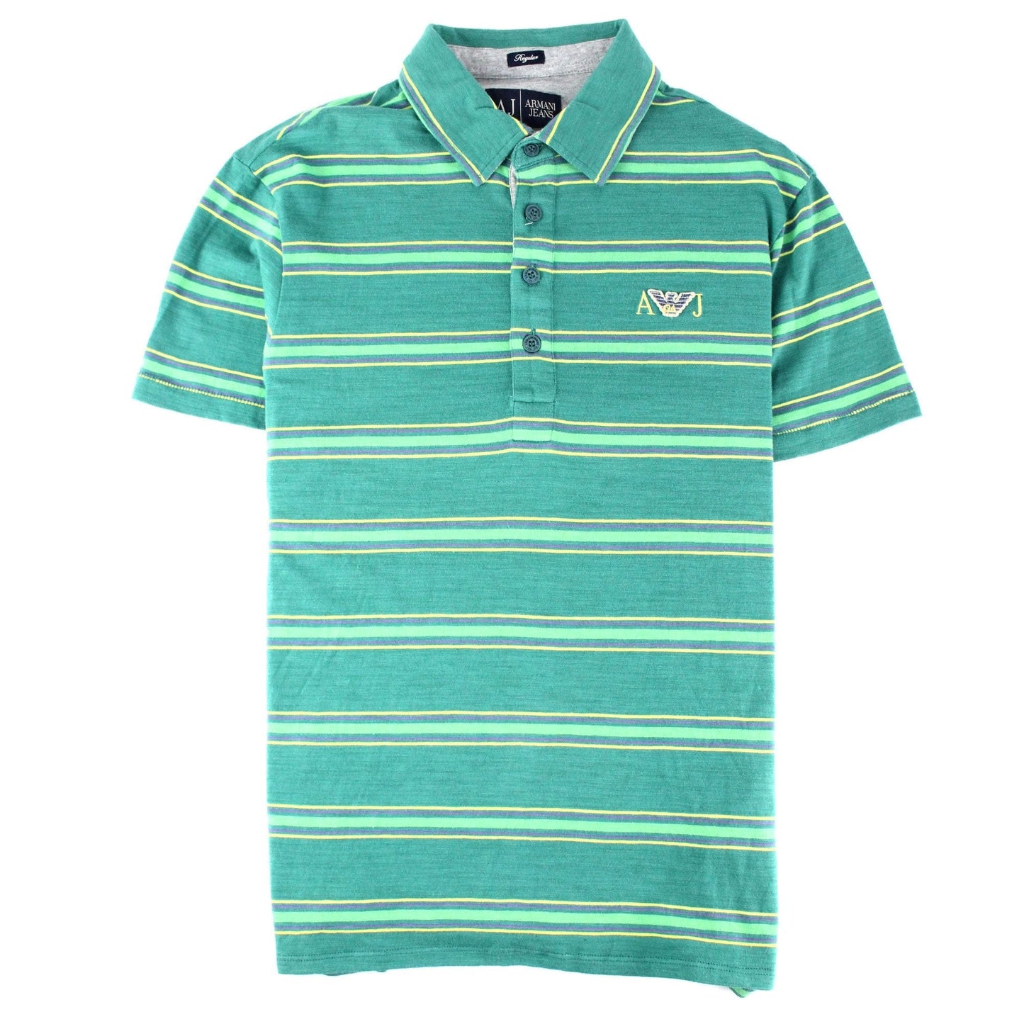 Armani Jeans Embroidered Lodo Stripe Polo Multi