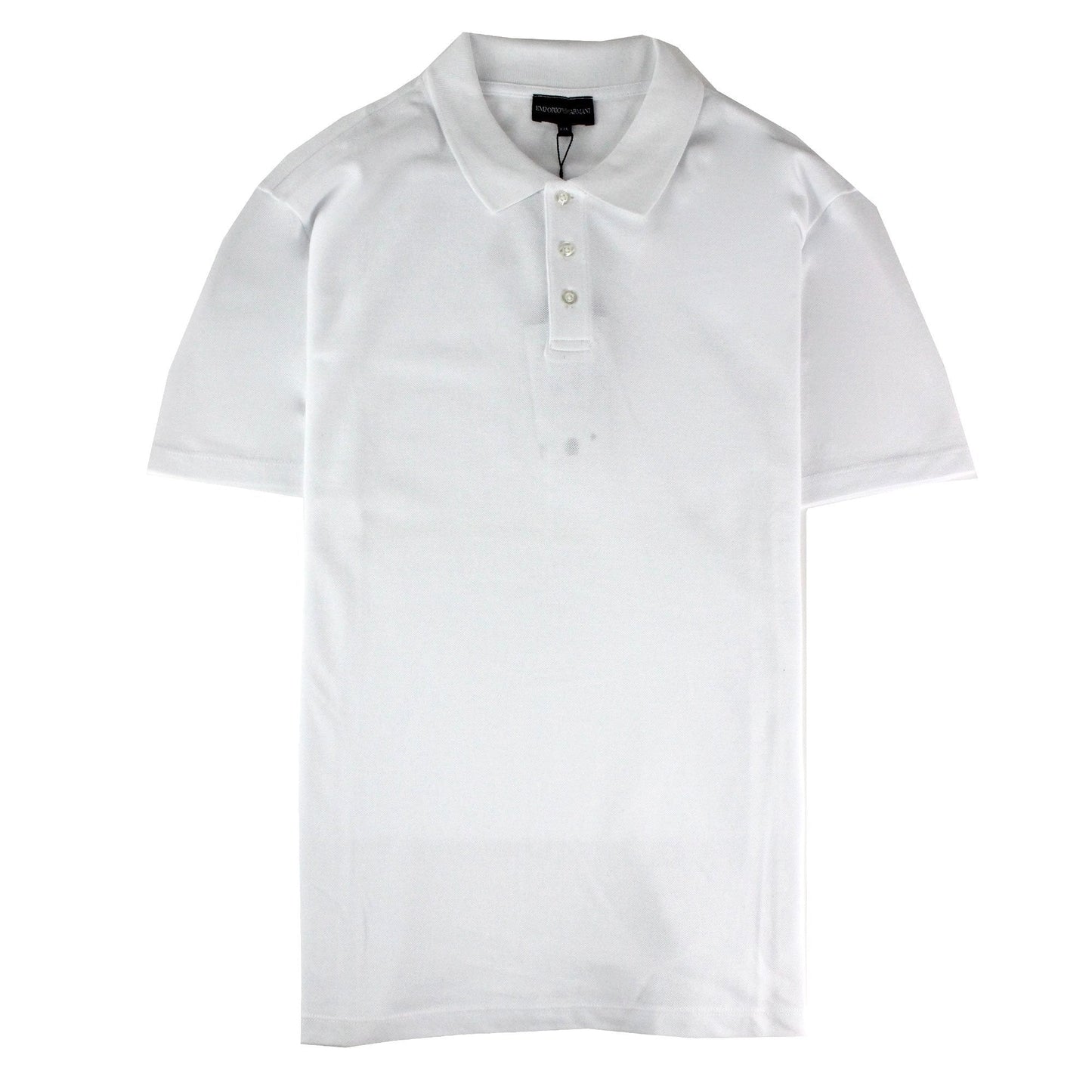 Emporio Armani Side Logo S.s Polo Shirt White
