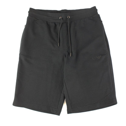 Armani Jeans Aj Rubber Logo Cotton Shorts Blue