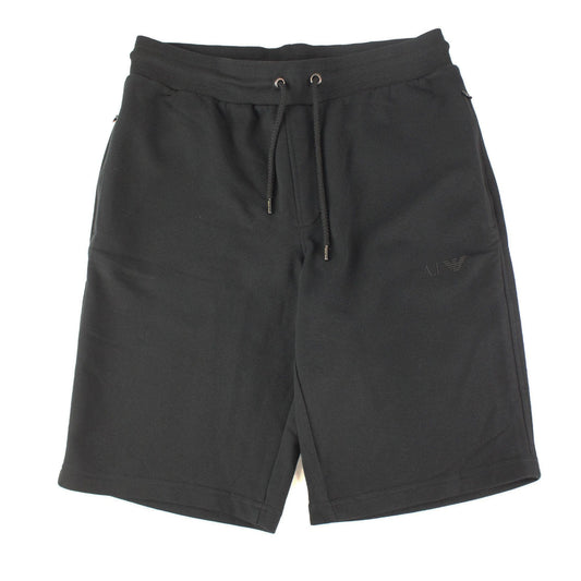 Armani Jeans Aj Rubber Logo Cotton Shorts Blue