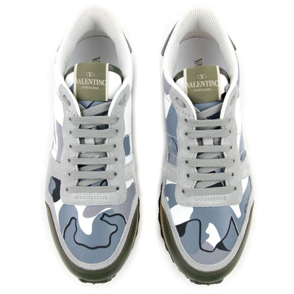 Valentino Rockrunner Camouflage Sneaker Grey 57h